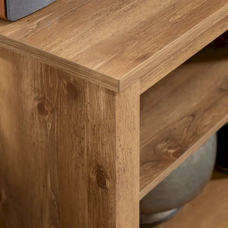 70-Inch TV Stand with Open Storage, Adjustable Shelves and Cable Management for TVs up to 80 Inches