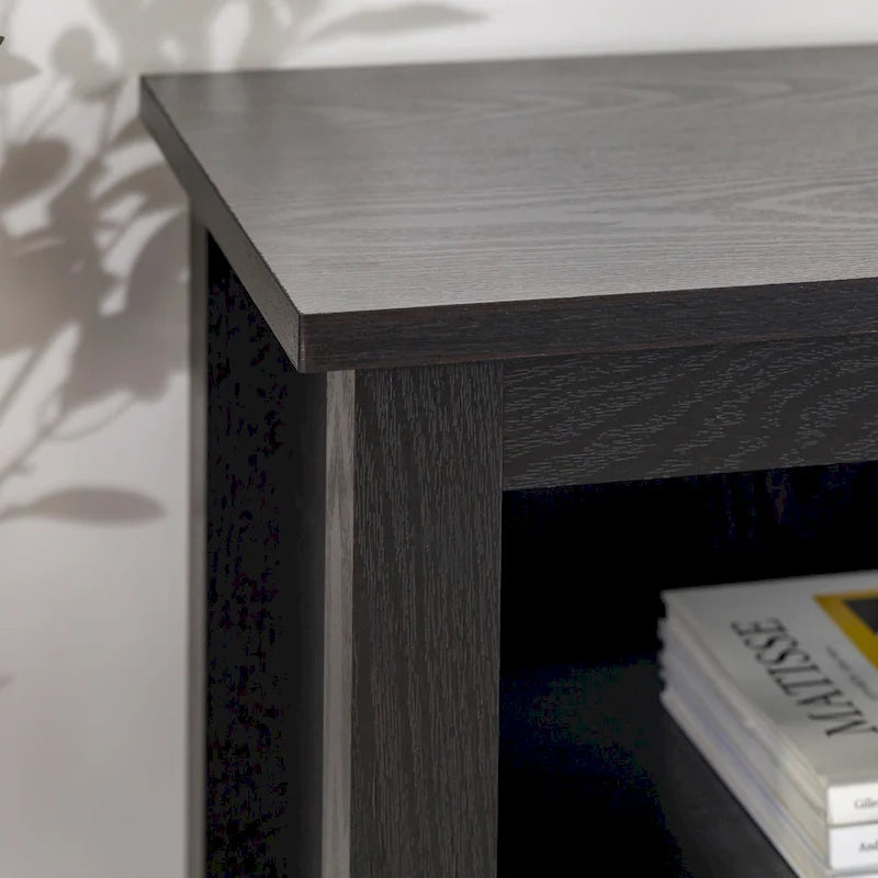 70-Inch TV Stand with Open Storage, Adjustable Shelves and Cable Management for TVs up to 80 Inches