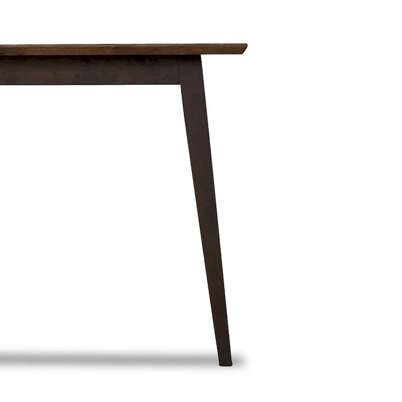Alda moderner rechteckiger Esstisch aus Massivholz im Mid-Century-Stil