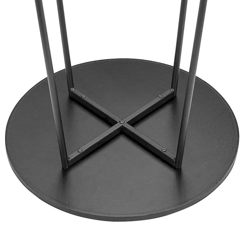 Mesa de bar redonda de 35.4 de altura, tampo em madeira de estilo industrial, mesa de bistrô/pub/pequeno-almoço