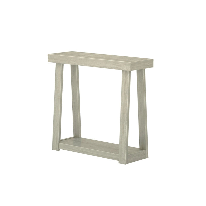 36-Inch Solid Pine Wood Console Table with Lower Storage Shelf