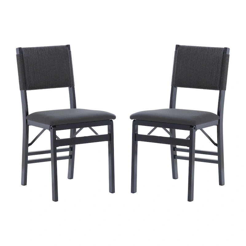 Imperial Wood Rope Folding Dining Chair (Set of 2)