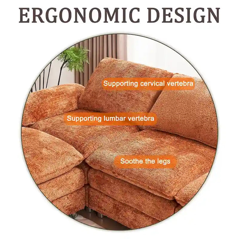 Modernes dunkles 3-Sitzer-Sofa, Schlafsofa aus Polyester, bequem gepolstertes Möbelstück für Wohnzimmer oder Wohnung