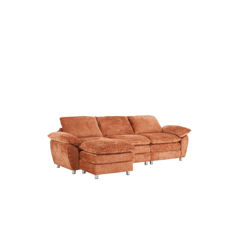 Modernes dunkles 3-Sitzer-Sofa, Schlafsofa aus Polyester, bequem gepolstertes Möbelstück für Wohnzimmer oder Wohnung