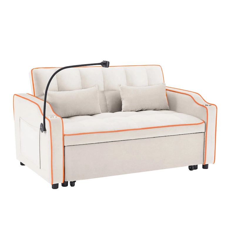 Modern sofa sofa sofa velvet pull-out bed