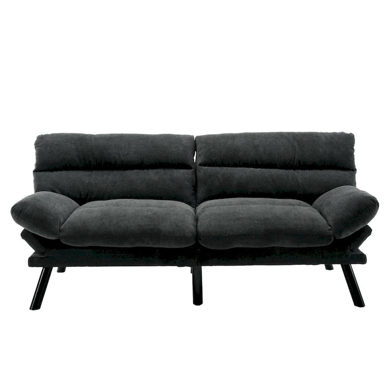 Nowoczesna tapicerowana dwuosobowa sofa z funkcją spania do małych pomieszczeń