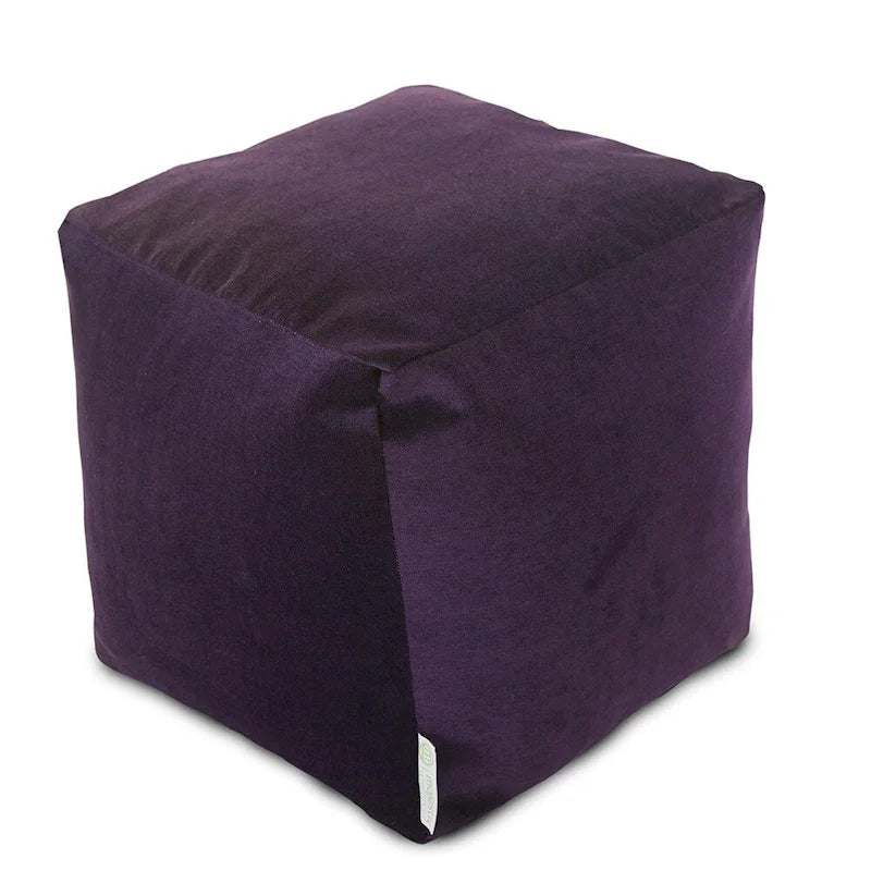 Κύβος-πουφ εσωτερικού χώρου 17 ιντσών με πλενόμενο κάλυμμα από μικροβελούδο