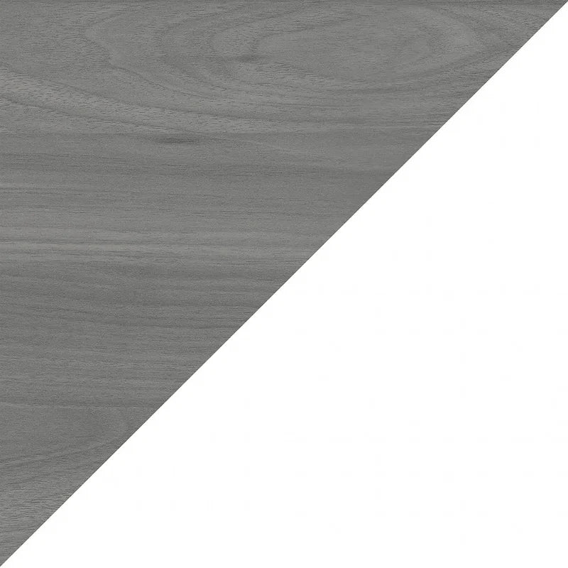 56-Inch Craft Table with Two Adjustable Storage Shelves and Scratch-Resistant Laminate Surface